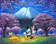 Mickey Mouse Art Mickey Mouse Art Under the Cherry Blossoms